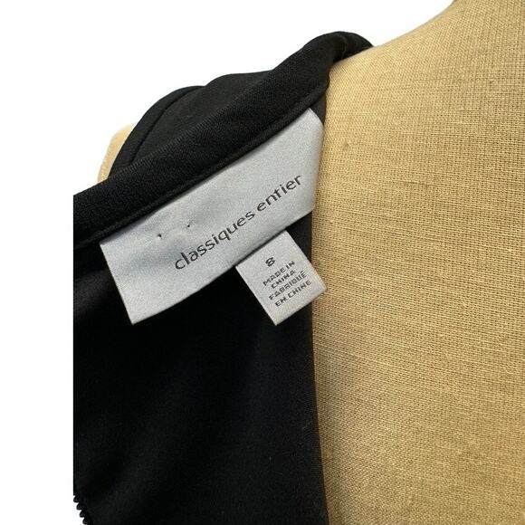 Classiques Entier Blk Dress Size 8 Sexy, Cocktail, vneck,  Zipper‎ down back - Picture 6 of 11